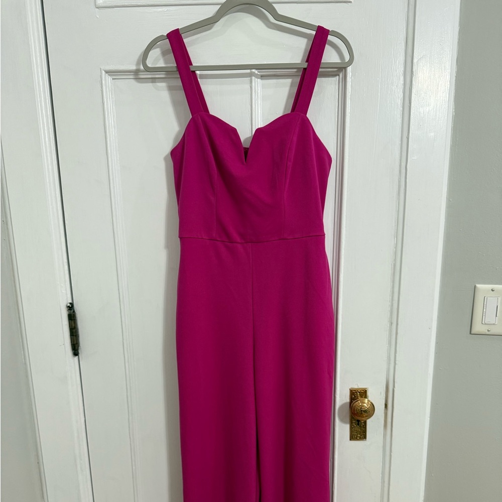 Hot Pink Jumpsuit with pockets